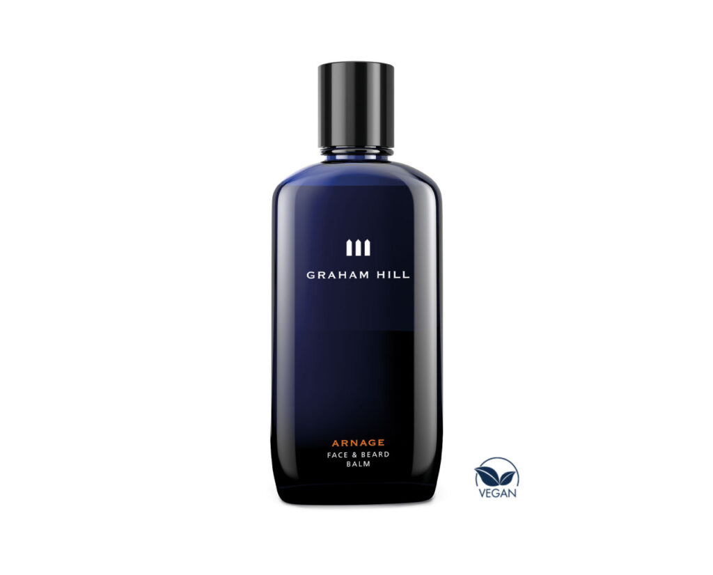 ARNAGE Face & Beard Balsem van Graham Hill – hydraterende balsem voor mannen met baard.