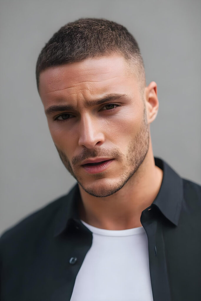 herenkapsel voor sportieve mannen – skin fade